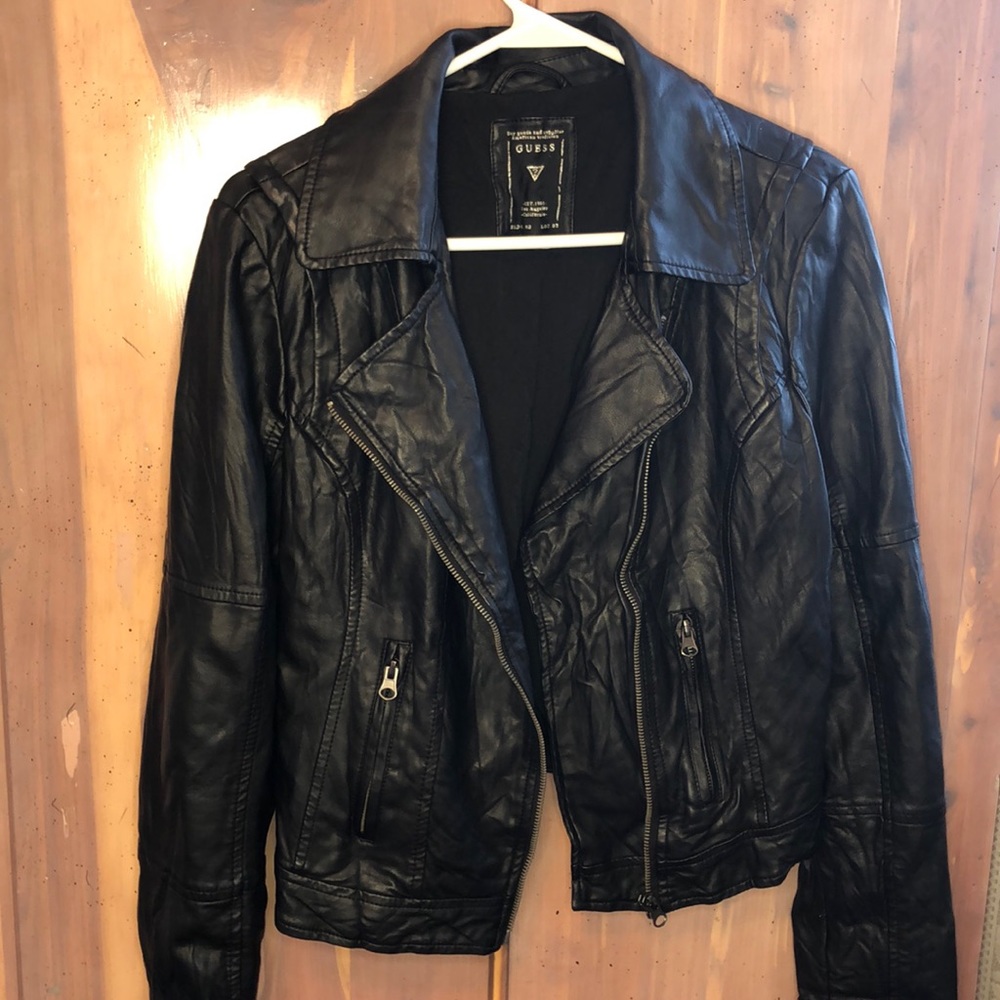 ★ Guess Faux Leather Moto Jacket